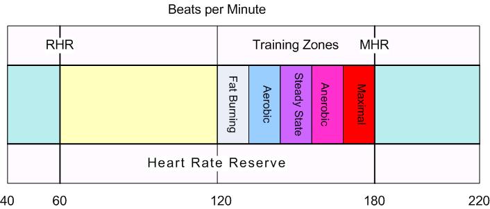 40  What is the aerobic training zone for a 20 year old Workout at Home